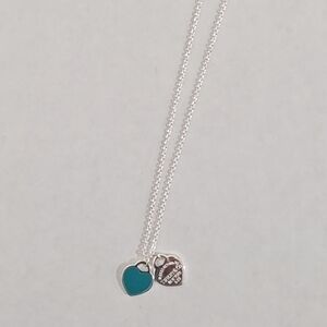Blue heart necklace